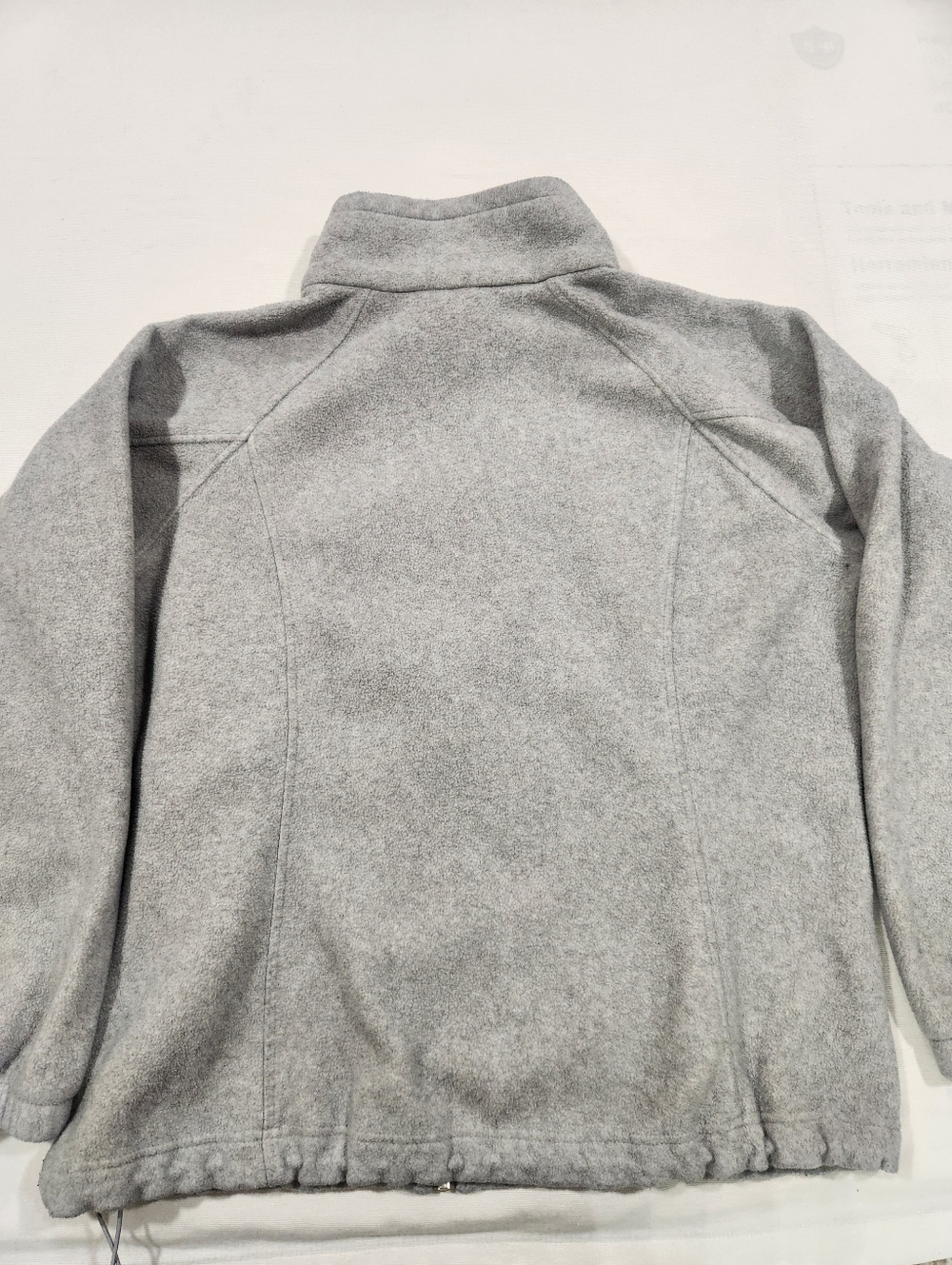 Columbia Women's Gray Full Zip Fleece Jacket XL Long Sleeve Pockets - Picture 6 of 6